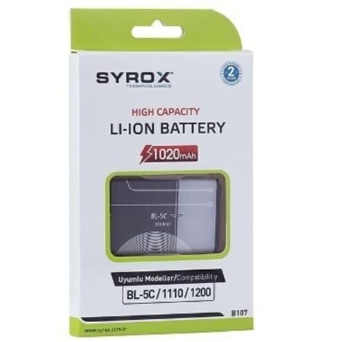 Syrox Nokia Bl 5C Batarya B107