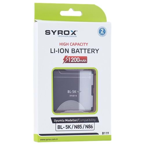 Syrox Nokia Bl - 5K Batarya B119