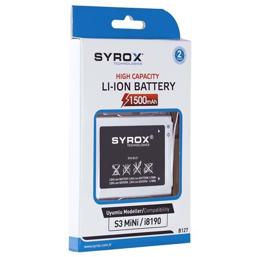 Syrox Samsung S3 Mini Batarya B127