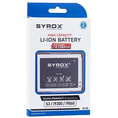 Syrox Samsung S3/9300 - 9060 Batarya B130