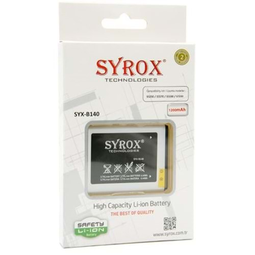 Syrox Samsung 5570 Batarya B140