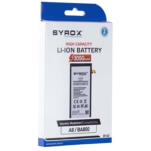 Syrox Samsung A8 2015 A800F Batarya B160