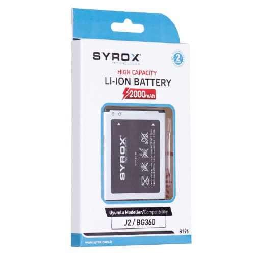 Syrox Samsung J200 J2 G360 Batarya B196