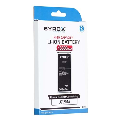 Syrox Samsung J7 2016 J710 Batarya B201