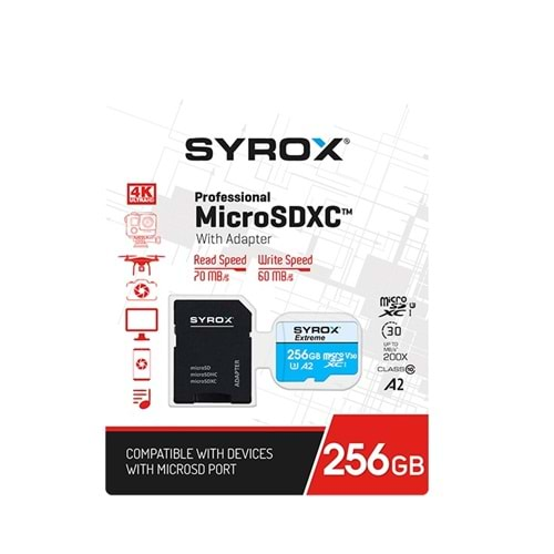 Syrox 256 Gb Hafıza Kartı Mc256