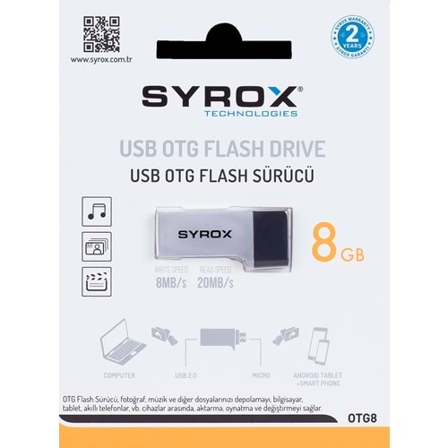 Syrox Otg 8 Gb Micro Usb