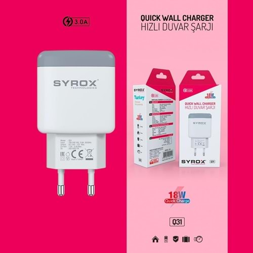 Syrox Q31 Usb Başlık 18 W