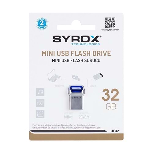 Syrox 32 Gb 2.0 Fit Mini Usb Flash Bellek Uf32