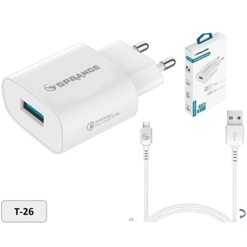Sprange T26 Charger And Cable