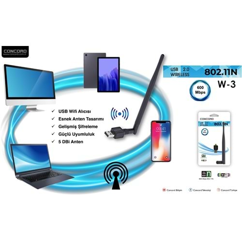 Concord W-3 Usb Wifi Adapter