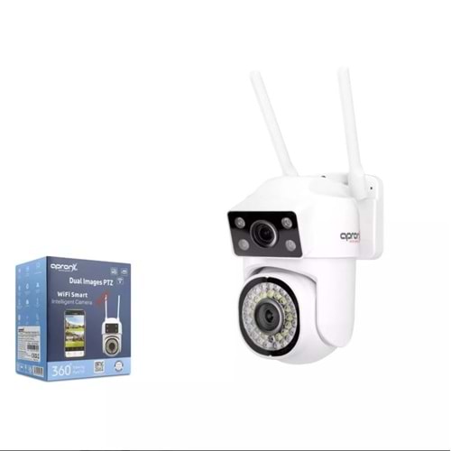 APRONX WP244 DUAL IMAGE WIFI KAMERA 2*4MP 2*3.6MM LENS BEYAZ
