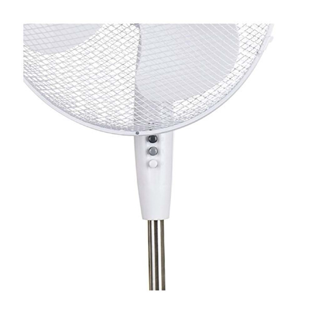 Opp Ayaklı 40 Cm Vantilatör 45 Watt 90 Derece Dönerli Pervane - Beyaz