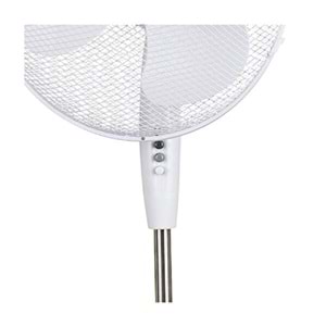 Opp Ayaklı 40 Cm Vantilatör 45 Watt 90 Derece Dönerli Pervane - Beyaz