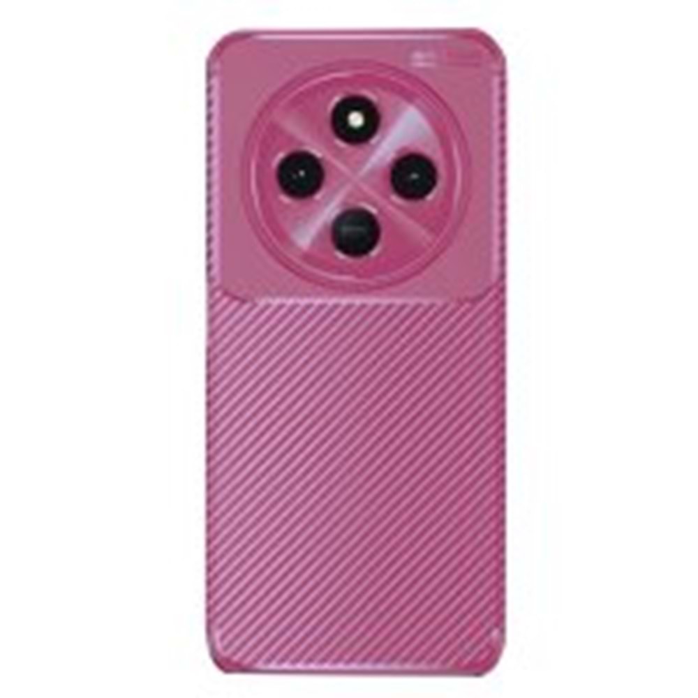 Newface Xiaomi Redmi 14 Pro Kılıf Maya Karbon Kapak - Pembe