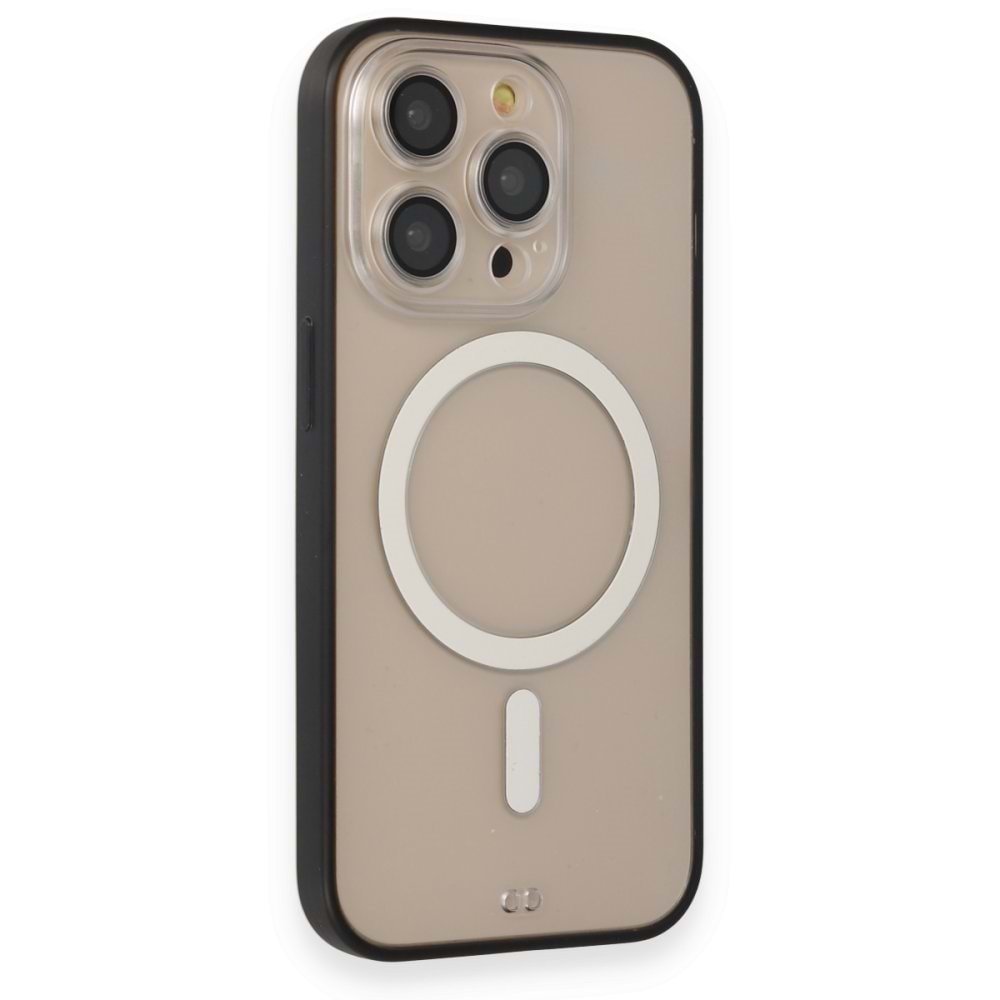 Newface iPhone 14 Pro Max Kılıf Grand Magneticsafe Kapak - Siyah