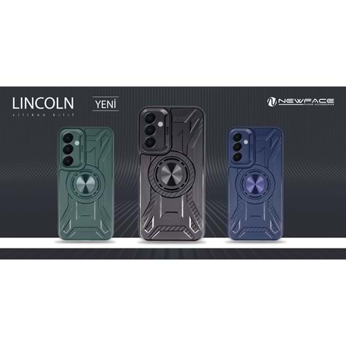 Newface Samsung Galaxy A35 Kılıf Lincoln Silikon - Yeşil
