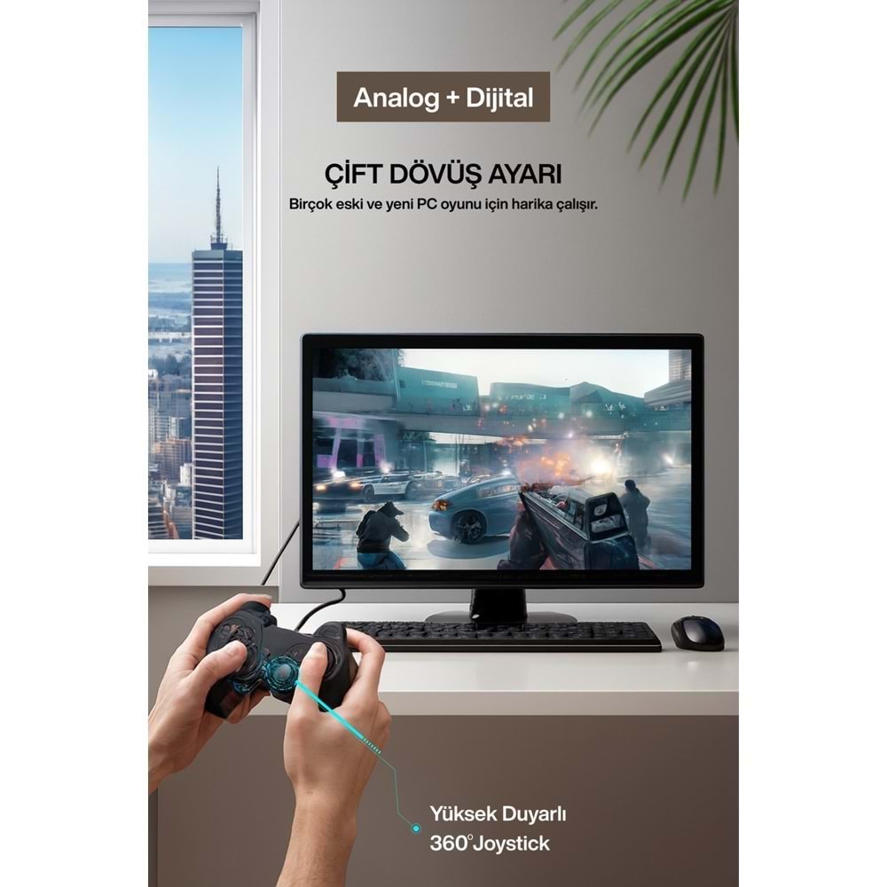 CONCORD C850 USB 2.0 Kablolu Pc Oyun Kolu