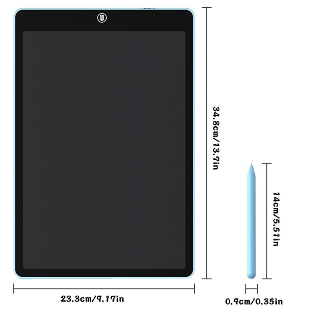 CONCORD CWT16 16 İnç GRAFIK NOT YAZMA VE ÇIZIM YAPMA YAZI TAHTASI EGITIM TABLETI -Mavi