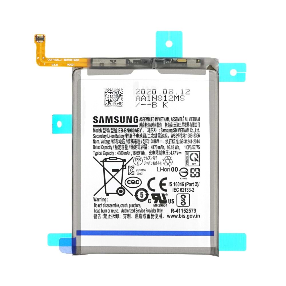 Samsung Note 20 Batarya Pil Servis Orjinal