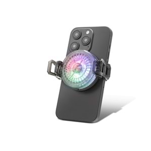 Hadron Hdx4380 Manyetik Klipsli Telefon Soğutucu Fan Rgb Isı Göstergeli Siyah