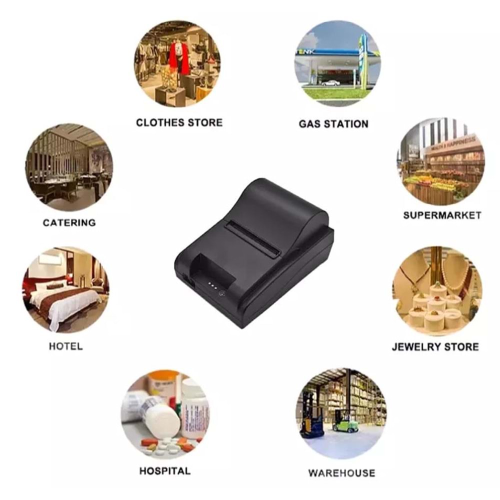 Concord Jp-306 Usb+ Bluetooth Printer 80mm Termal Yazıcı