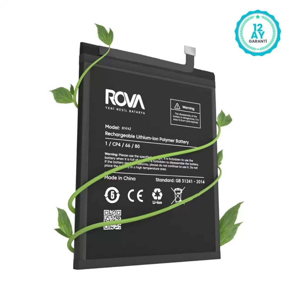 Rova Xiaomi Redmi Note 8 Pro Batarya 4500 Mah Bm4J