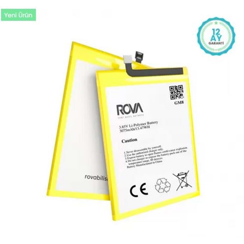 Rova General Mobile Gm 8 Batarya Pil 3075 Mah