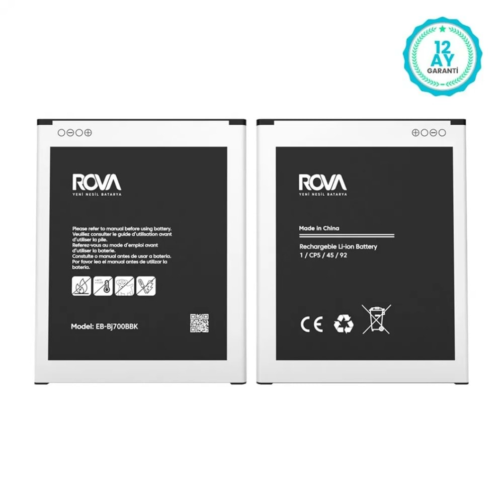 Rova Samsung J7 Sm-J700 Batarya 3000 Mah (Eb-Bj700Bbk)