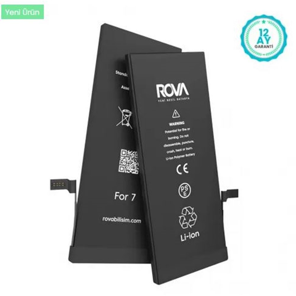 Rova İphone 7 Batarya 2300 Mah Güçlendirilmiş