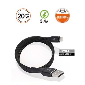 Tonex M-13 Lightning 3.4A Usb To Lightning Data Şarj Kablosu 20w