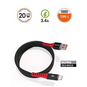 Tonex M-12 Type-c 3.4A Usb To Type-c Data Şarj Kablosu 20w