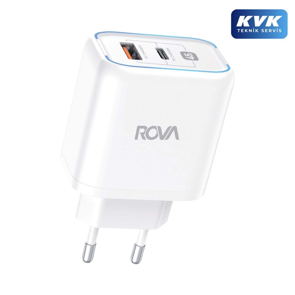 Rova SB103 Pd+USB 3.0 Hızlı Şarj Başlığı 45W