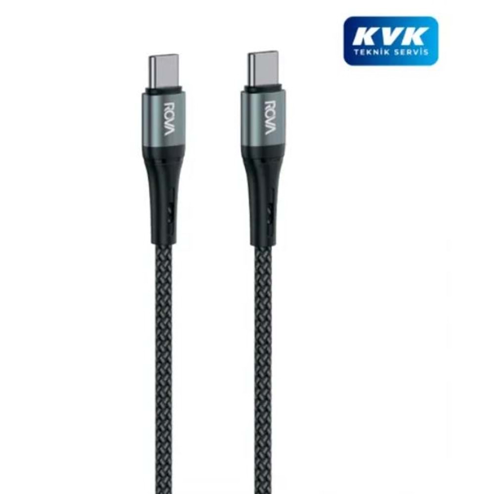 Rova KB215 Type-C To Type-C 20w Hızlı Şarj Kablosu 1.2m