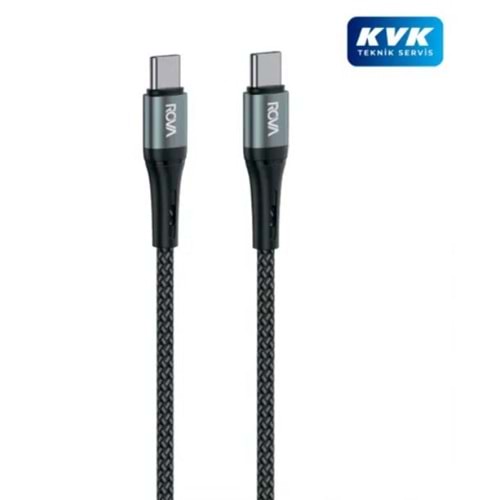 Rova KB215 Type-C To Type-C 20w Hızlı Şarj Kablosu 1.2m