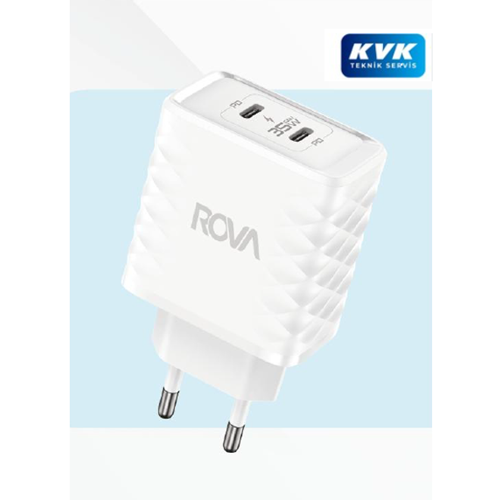 Rova RV-SB115 PD + PD Giriş 35W GaN Şarj Başlığı