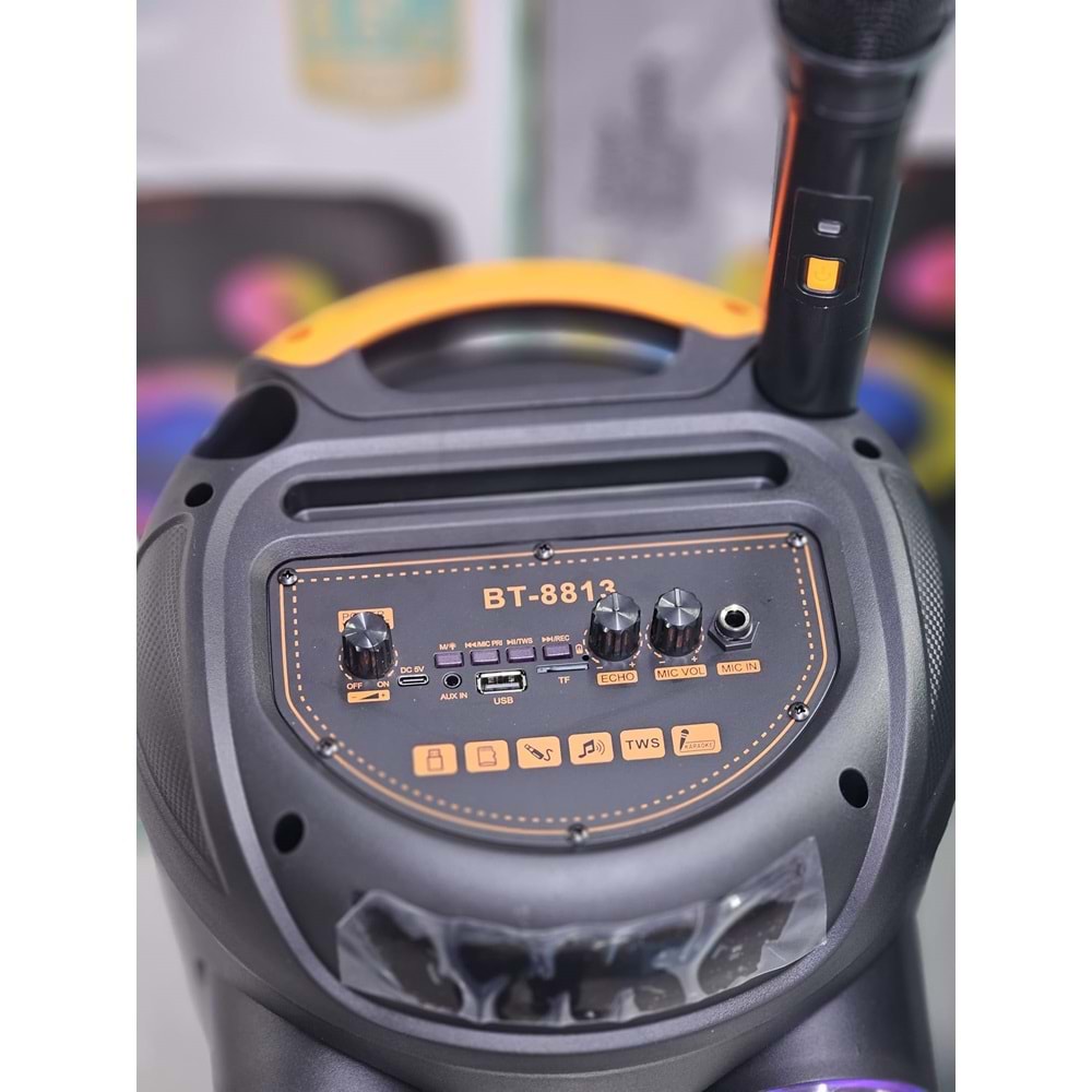 Concord BT-8813 Bt/Fm/Usb Büyük Boy Işıklı Hoparlör