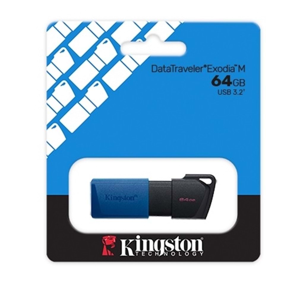 Kingston DataTraveler Exodia M 64 GB 3.2 Usb Flash Disk