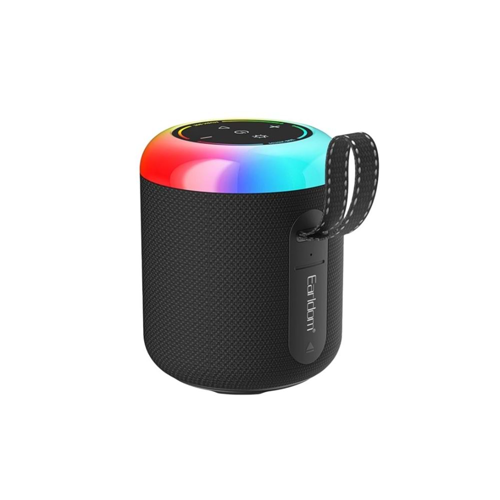 Earldom ET-A38 RGB Işıklı Süper Bass BT 5.3 Kablosuz Hoparlör - Siyah