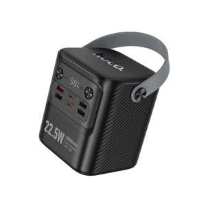 Hoco. J152 Tough 80.000mAh Dijital Göstergeli PD 20W Led Işıklı Powerbank - Siyah