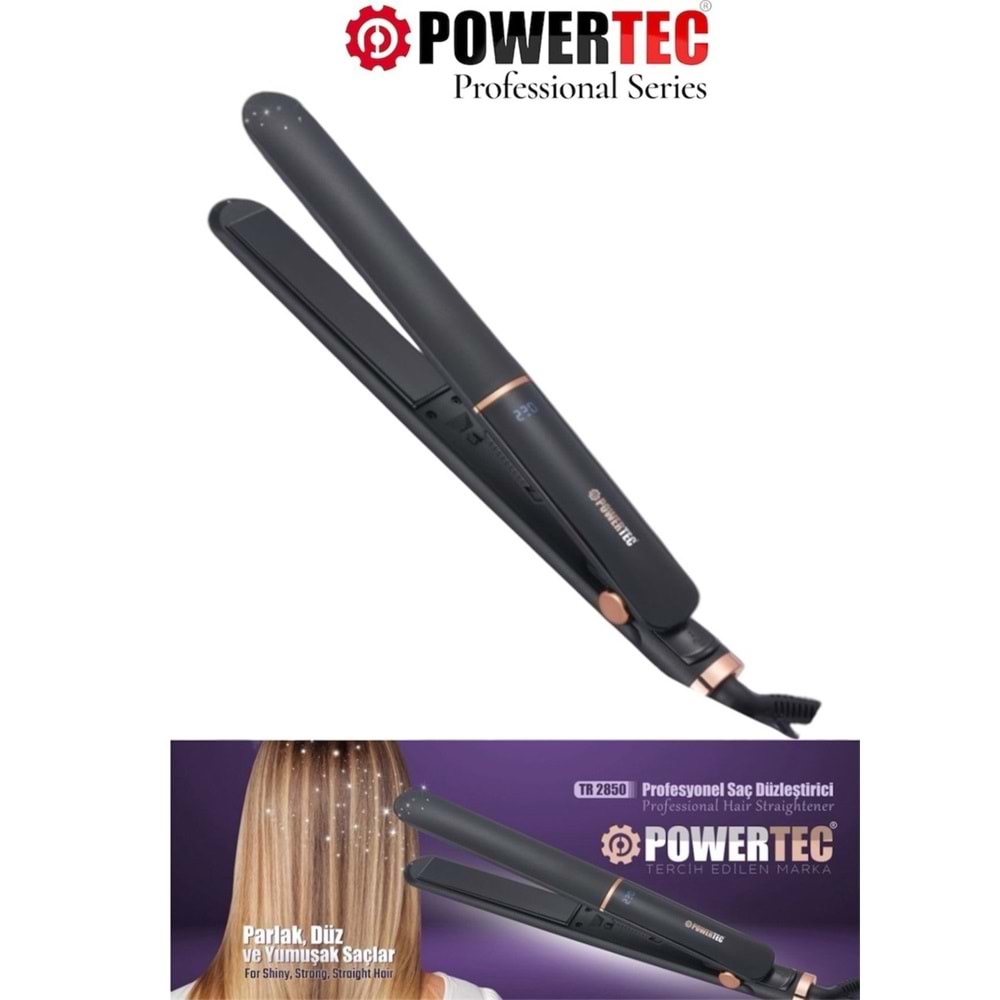 Powertec TR-2850 Seramik Saç Şekillendirici Düzleştirici
