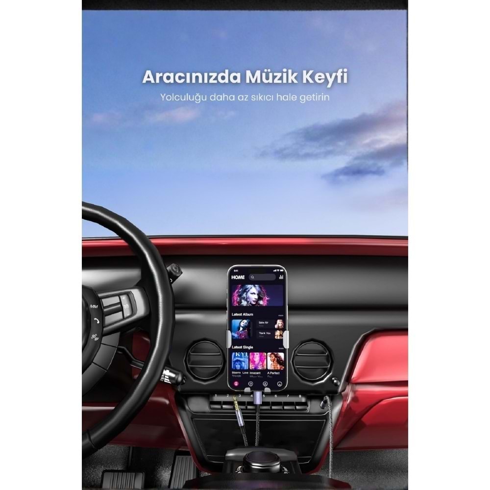 Sprange SR-03 Type-c & Lightning 2in1 Aux OTG Dönüştürücü