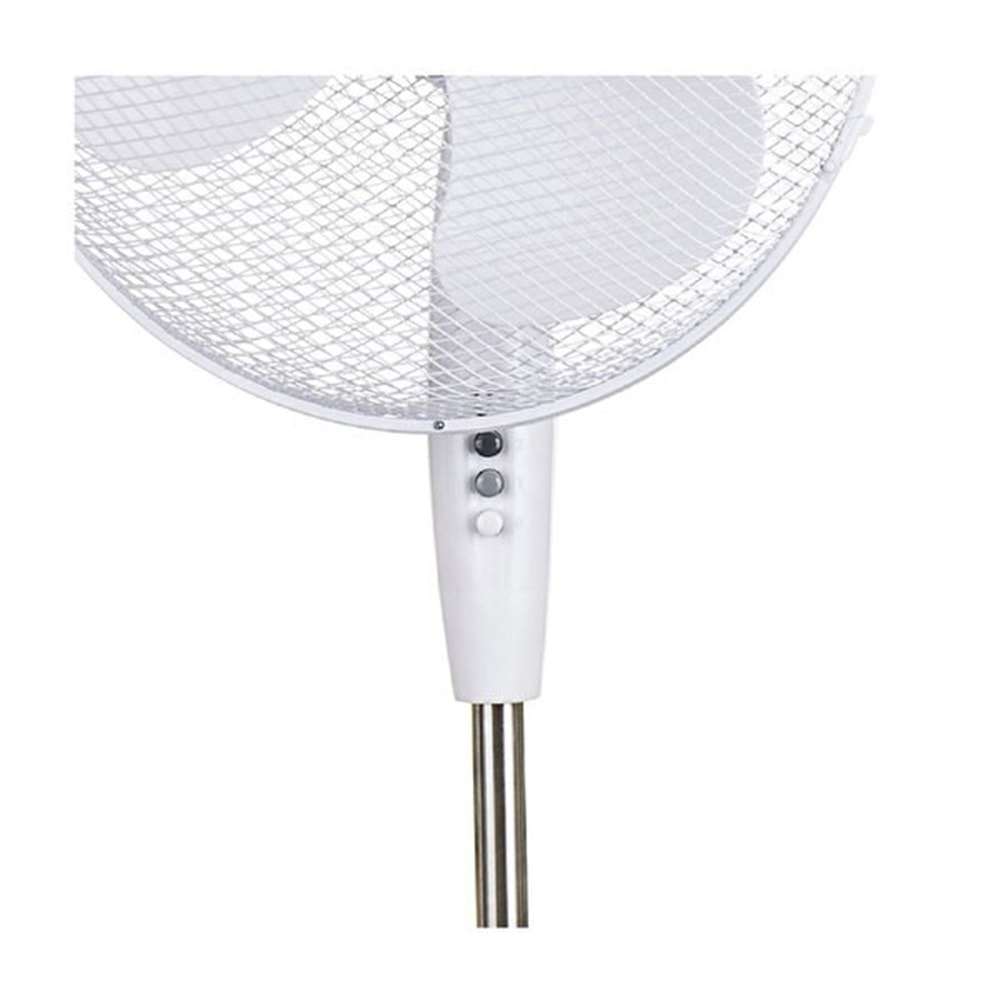 Opp Ayaklı 40 cm Vantilatör 45 Watt 90 Derece Dönerli Pervane - Beyaz