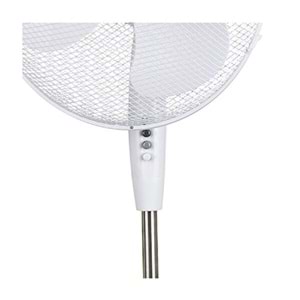Opp Ayaklı 40 cm Vantilatör 45 Watt 90 Derece Dönerli Pervane - Beyaz