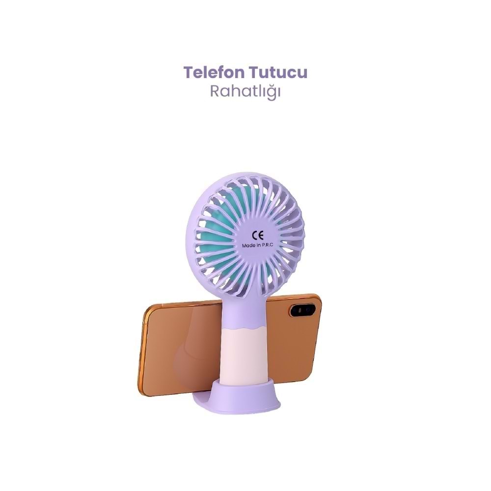 CRD MS-50 Mini Fan - Flower Pembe