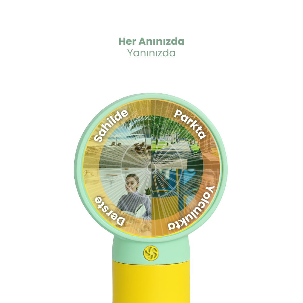 CRD MS-50 Mini Fan - Flower Yeşil