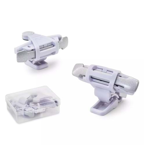 HADRON HDX3582 Mobil Oyun Tetiği L1 R1 Mouse Tıklama Hissiyatlı Ateş Butonu PUBG CoD Free Fire Uyumlu - Beyaz