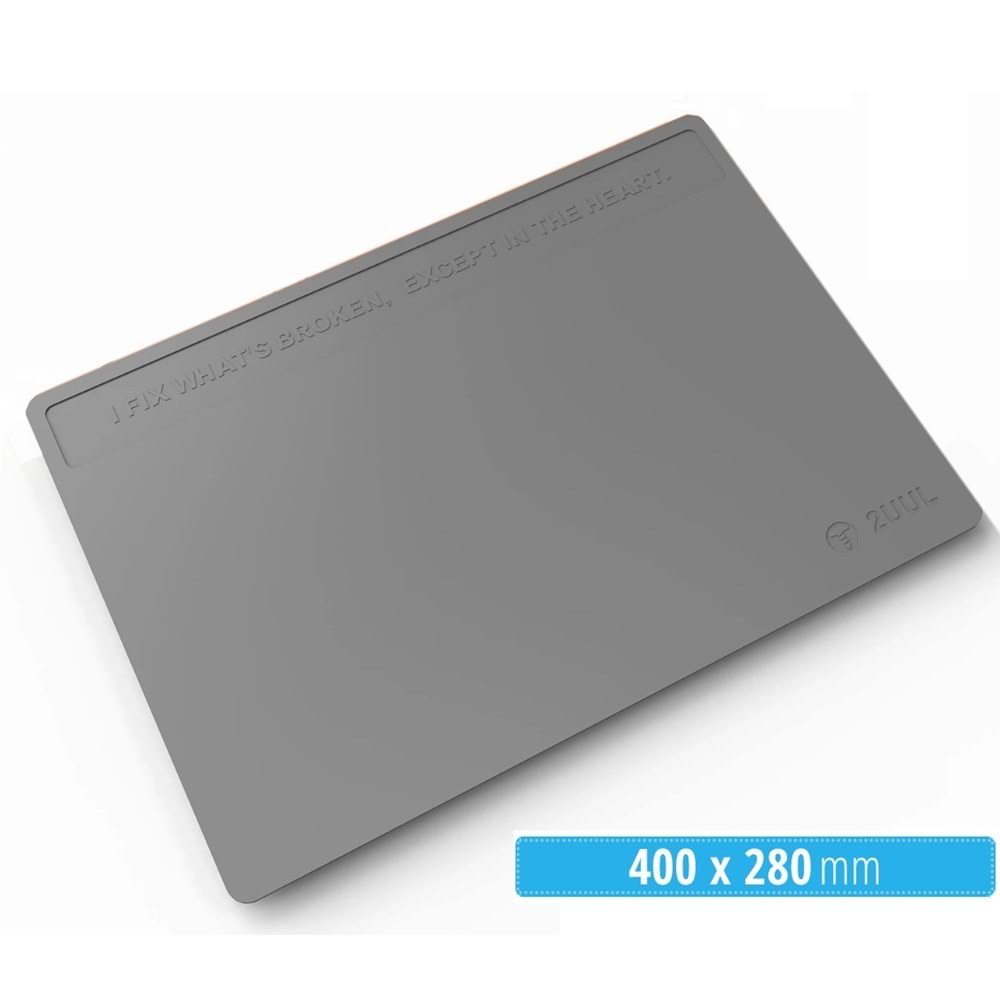 2UUL ST83 Isıya Dayanlı Tamir Çalışma Pedi 400*280mm Gri