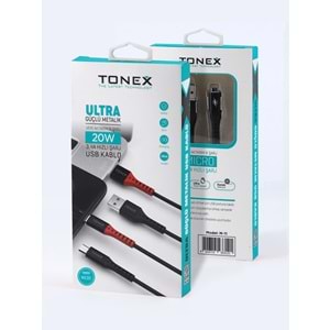 Tonex M-11 Micro 3.4A Usb To Micro Data Şarj Kablosu 20w