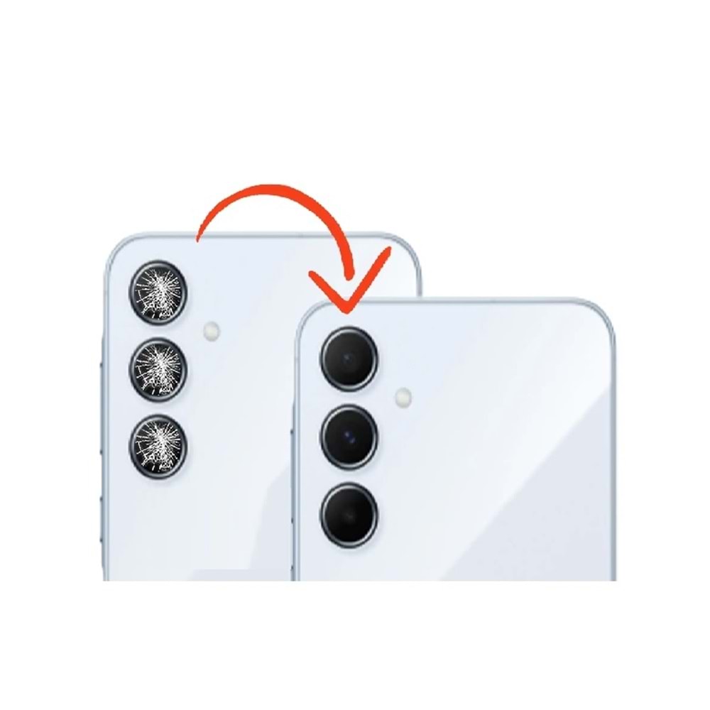 Samsung A556 A55 Kamera Camı 3lü Set