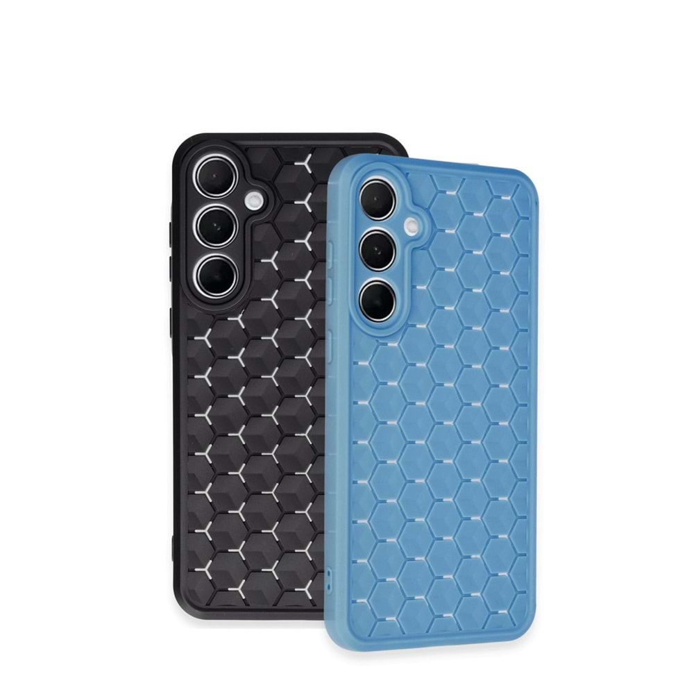 Newface Xiaomi Poco X6 / Redmi Note 13 Pro 5G Kılıf Petek Silikon Kapak - Siyah